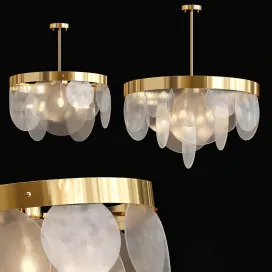 Modern Glass Frozen Chandelier